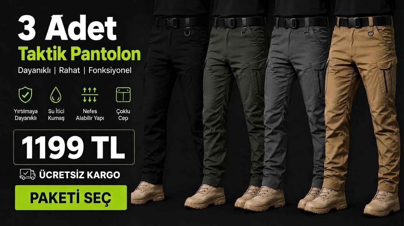 3 Adet Taktik Pantolon